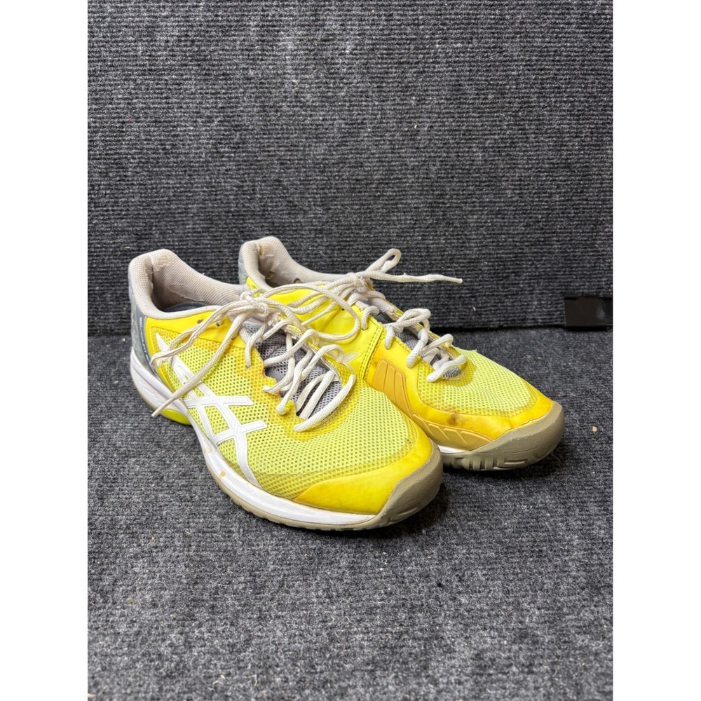 Asics Gel-Court Speed Yellow White Tennis Shoes E850N Womens 10 Mens 8.5